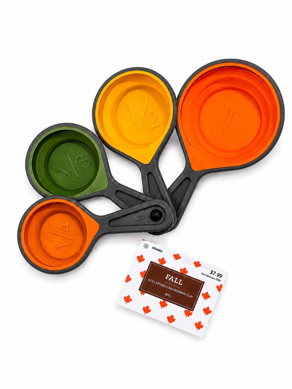 Fall Collapsible Measuring Cups - Multi-Color Set - Picture 2 of 3